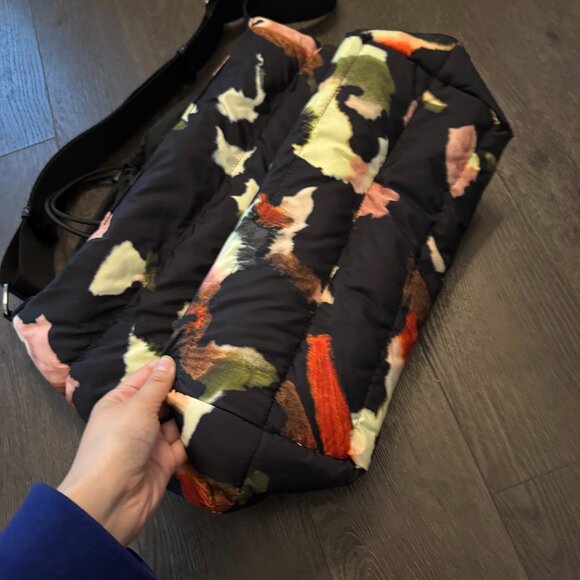 TED BAKER LONDON  Gianara Forager Puffer Nylon Drawstring Tote Bag Black Multi - Picture 8 of 12